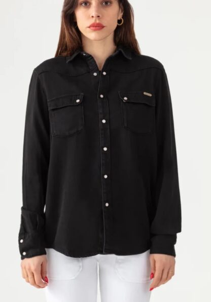 CAMISA  ACQUAVERDE NEGRA - Imagen 4