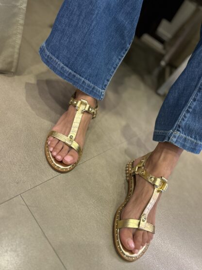 SANDALIA ASH PATSY COCCO GOLD - Imagen 8