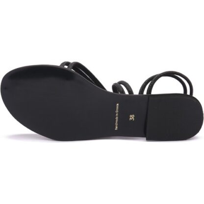 SANDALIA STRASS NEGRA - Imagen 4