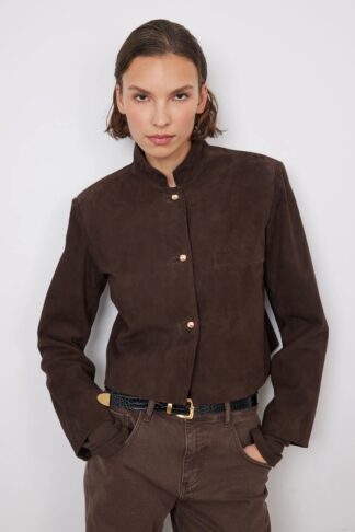 CHAQUETA BAD HABITS LEO ANTE MARRÓN