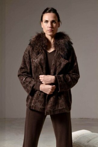 CROP TRENCH CASILDA&JIMENA SNAKE PRINT