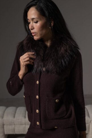 CHAQUETA JOYA BURDEOS