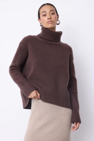 JERSEY NOT SHY AUDREY CASHMERE MARRÓN