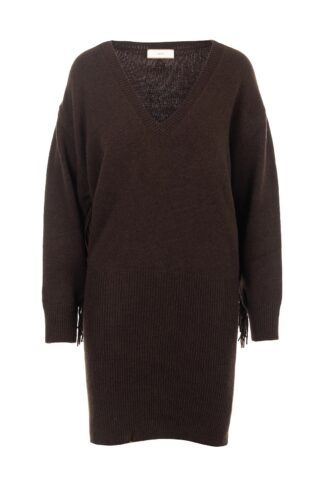 VESTIDO AKEP PUNTO MARRÓN