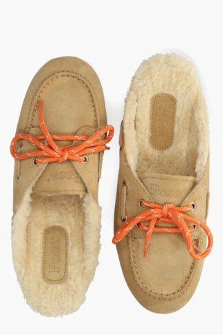 Posa Boat Loafer Mule Suede dessert